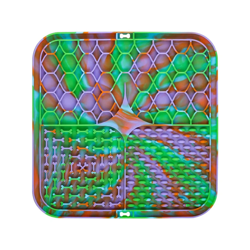 Alory Lick Mat | Slow Feeder & Bath Distraction for Dogs | Food Grade Silicone