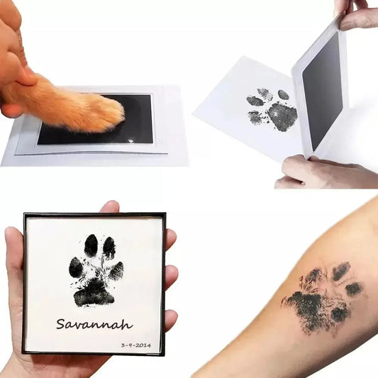 Alory Paw Print Kit | Inkless Keepsake for Dogs & Cats | Clean Touch Ink Pad