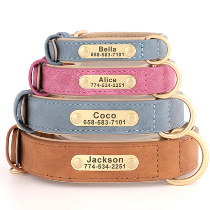 Custom Engraved Heritage Leather Dog Collar