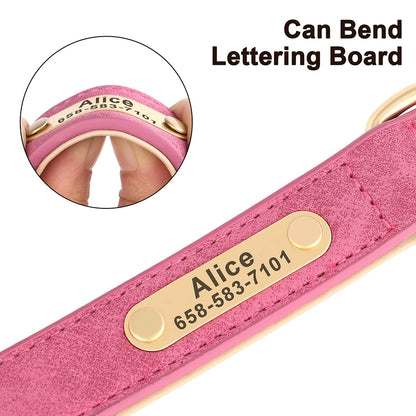 Custom Engraved Heritage Leather Dog Collar