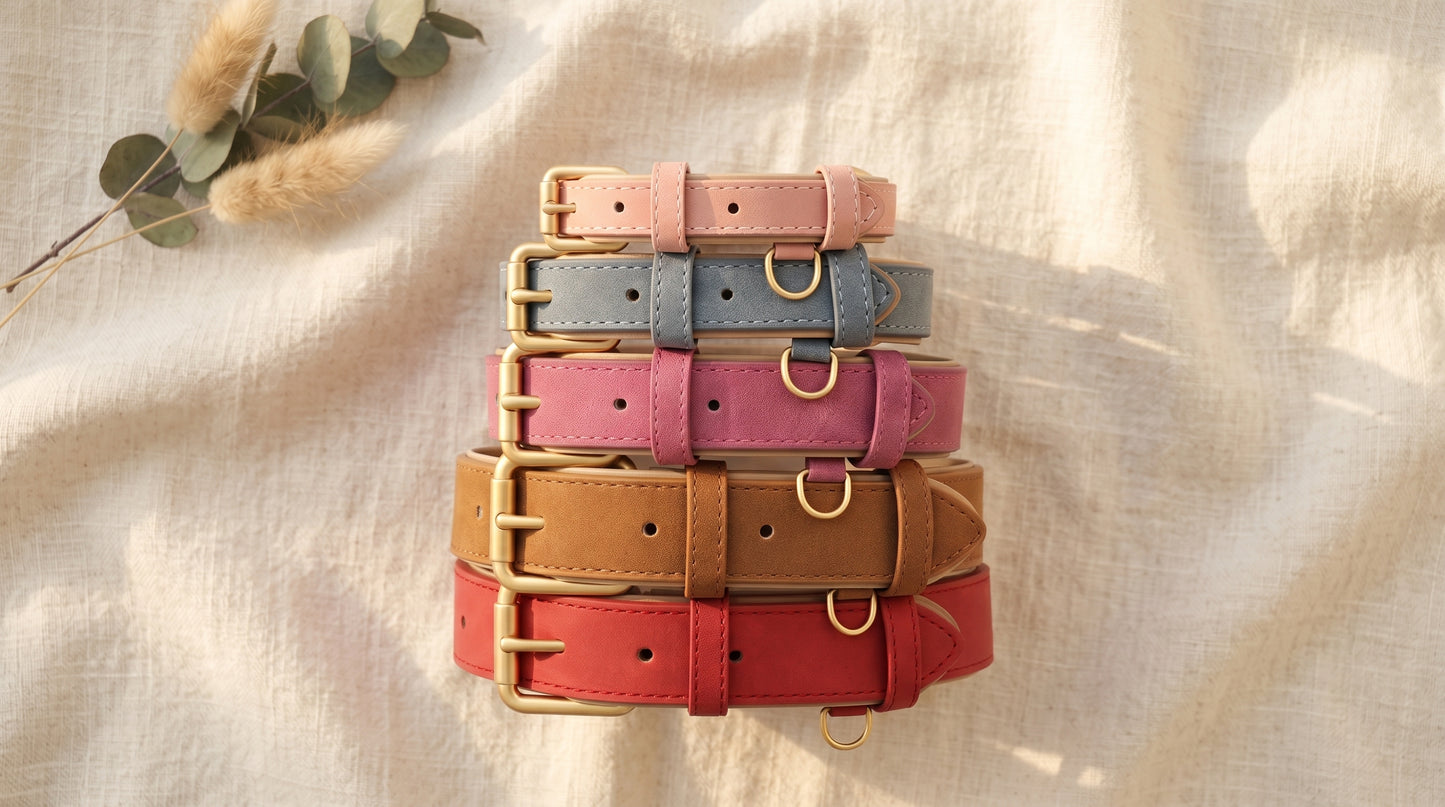 Custom Engraved Heritage Leather Dog Collar