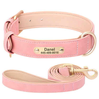 Custom Engraved Heritage Leather Dog Collar