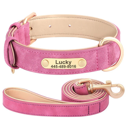 Custom Engraved Heritage Leather Dog Collar