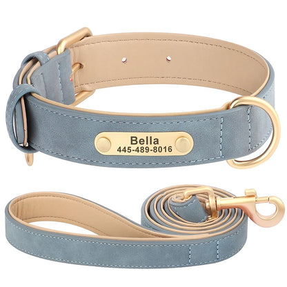 Custom Engraved Heritage Leather Dog Collar