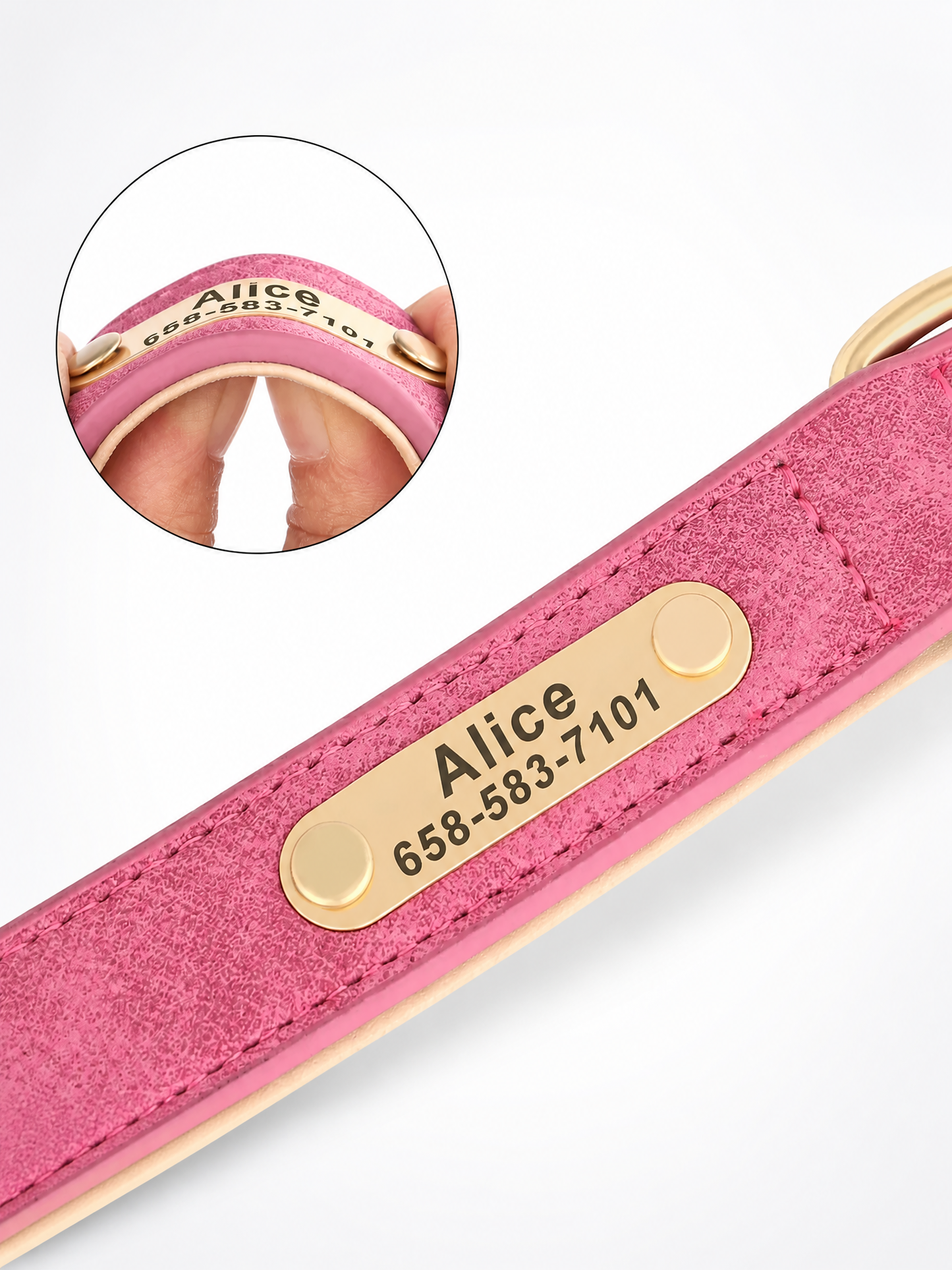 Custom Engraved Heritage Leather Dog Collar
