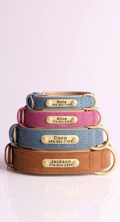 Custom Engraved Heritage Leather Dog Collar