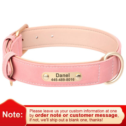 Custom Engraved Heritage Leather Dog Collar